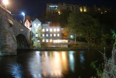 Durham Castle from riverside footpath